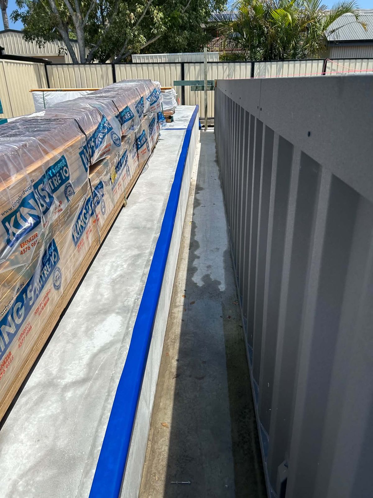 Physical termite barrier on a new build